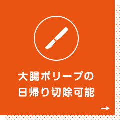 大腸ポリープの日帰り切除可能