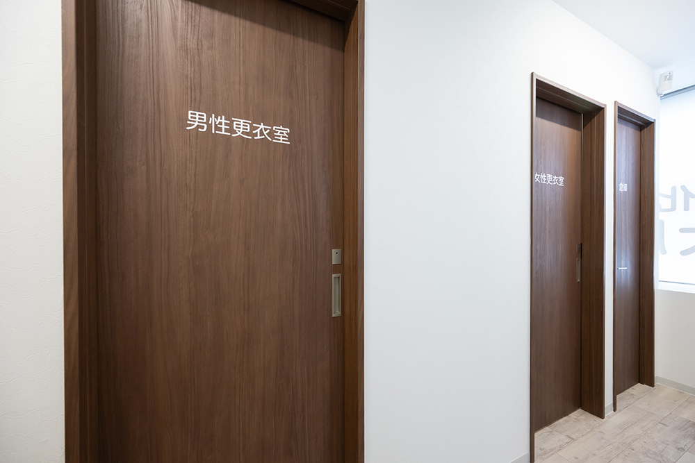 男女別更衣室
